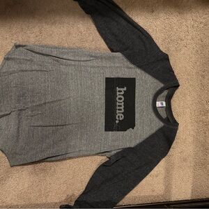 Gray and Black Raglan Home Shirt